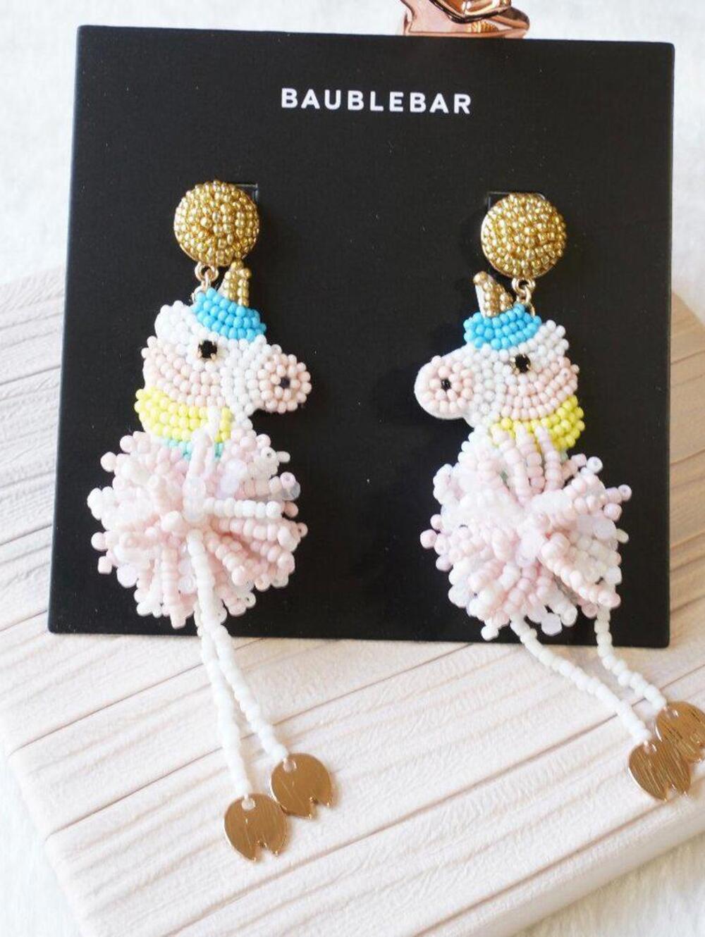 BaubleBar Beaded Unicorn Earrings